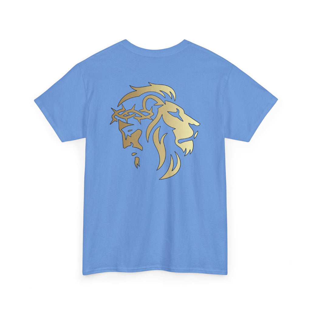 Lion of Judah & Crown of Thorns Jesus T-Shirt (More Colors USA only Gold Design) - Indescribable Peace CreationsLion of Judah & Crown of Thorns Jesus T-Shirt (More Colors USA only Gold Design)T-Shirt