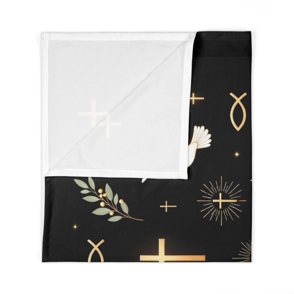 Guarded in Peace | Christian Baby Swaddle Blanket - Indescribable Peace CreationsGuarded in Peace | Christian Baby Swaddle BlanketHome Decor