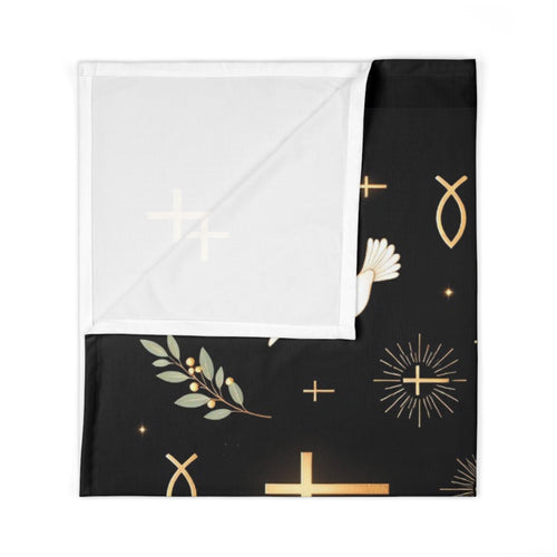 Guarded in Peace | Christian Baby Swaddle Blanket - Indescribable Peace CreationsGuarded in Peace | Christian Baby Swaddle BlanketHome Decor