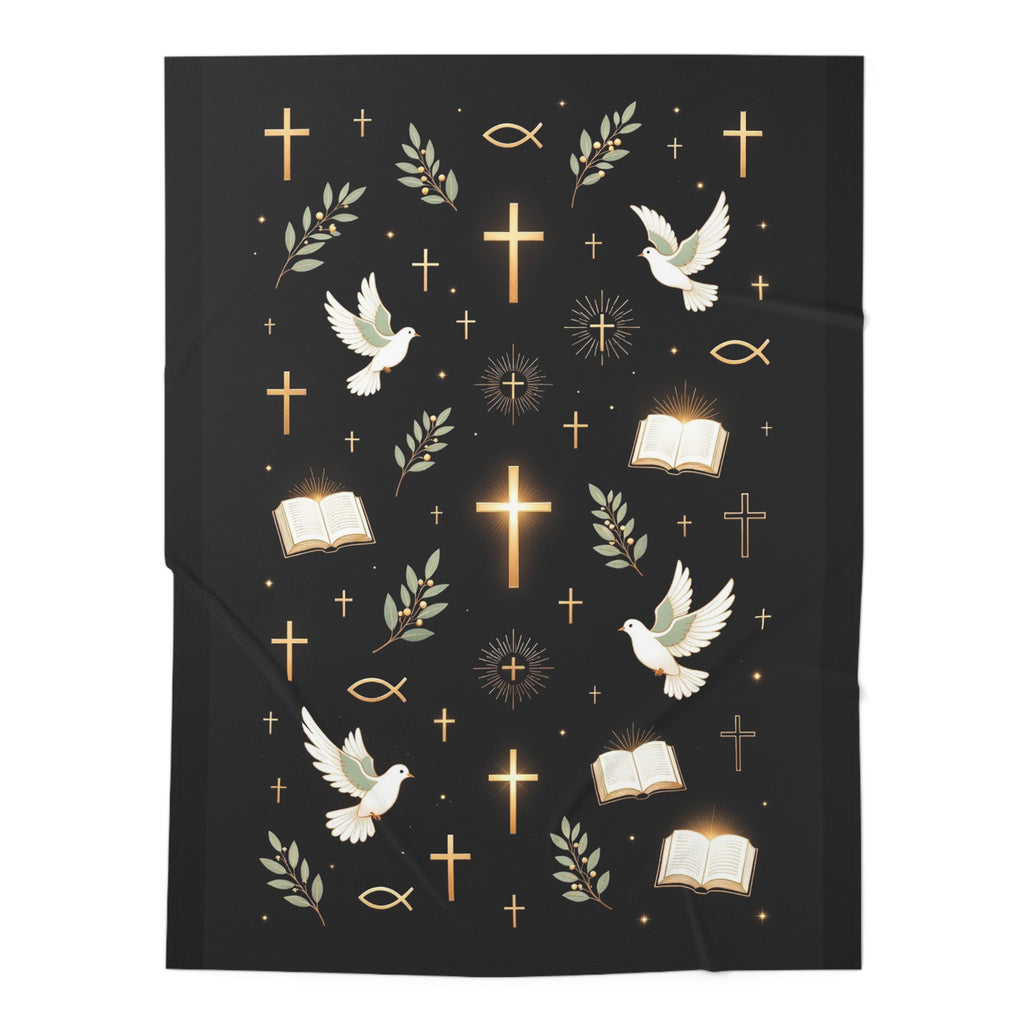 Guarded in Peace | Christian Baby Swaddle Blanket - Indescribable Peace CreationsGuarded in Peace | Christian Baby Swaddle BlanketHome Decor