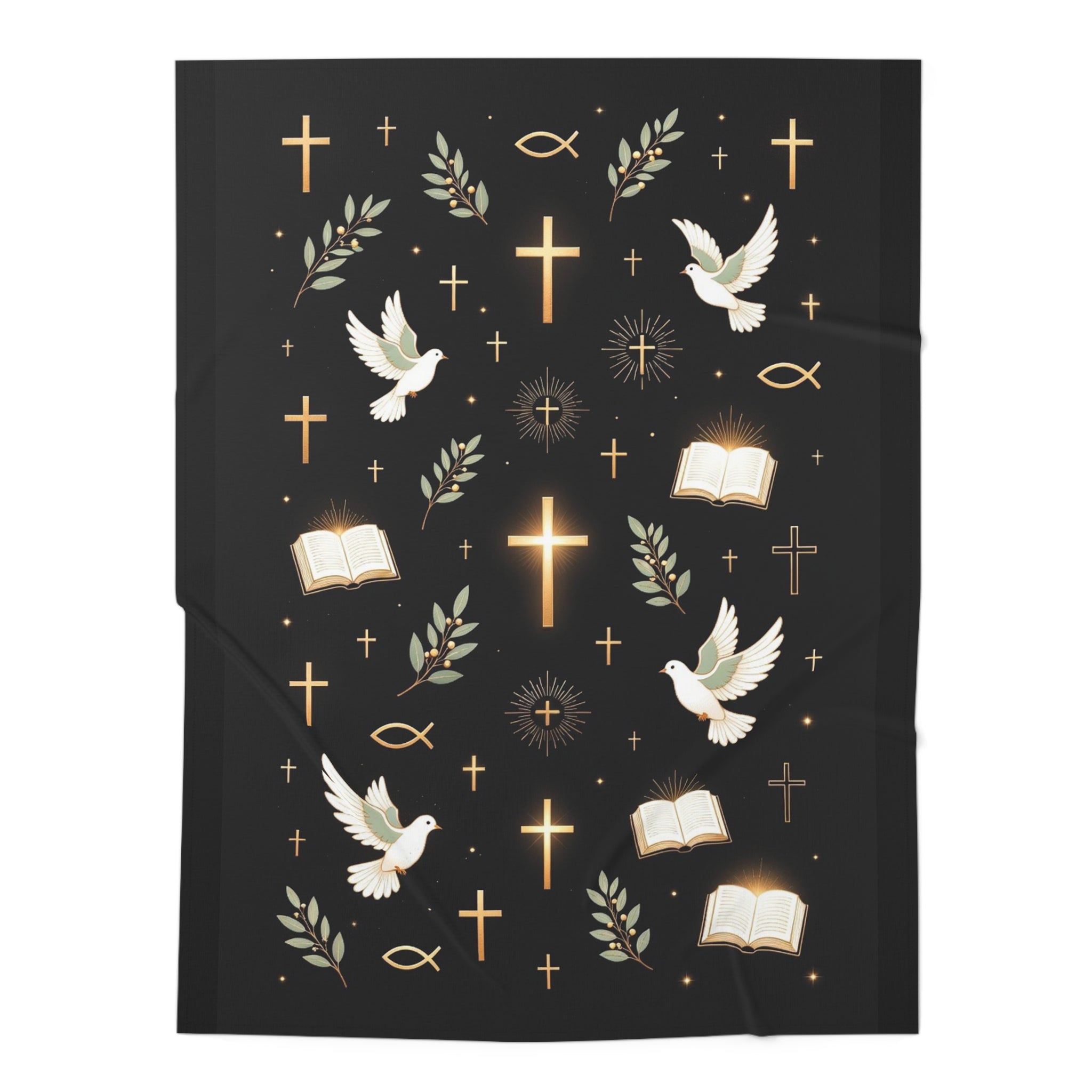 Guarded in Peace | Christian Baby Swaddle Blanket - Indescribable Peace CreationsGuarded in Peace | Christian Baby Swaddle BlanketHome Decor