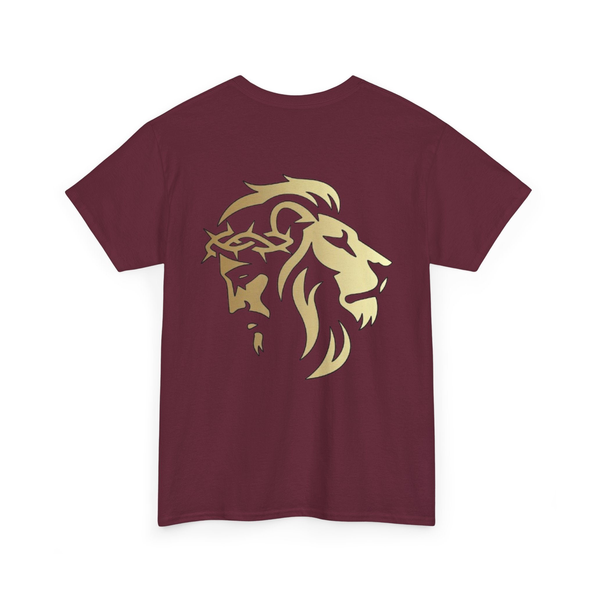 Silhouetted Lion of Judah & Crown of Thorns Jesus T-Shirt - Indescribable Peace CreationsSilhouetted Lion of Judah & Crown of Thorns Jesus T-ShirtT-Shirt