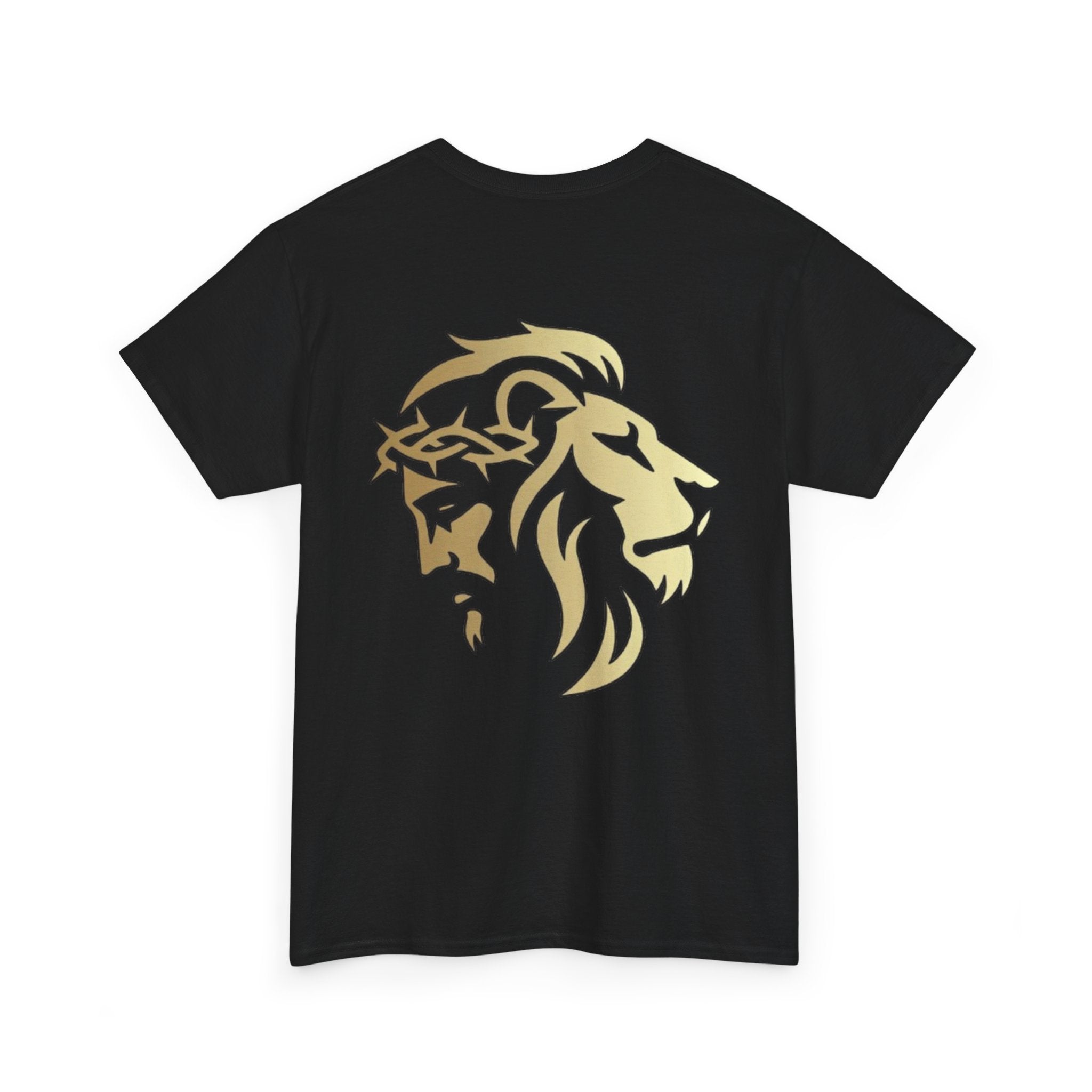 Silhouetted Lion of Judah & Crown of Thorns Jesus T-Shirt - Indescribable Peace CreationsSilhouetted Lion of Judah & Crown of Thorns Jesus T-ShirtT-Shirt
