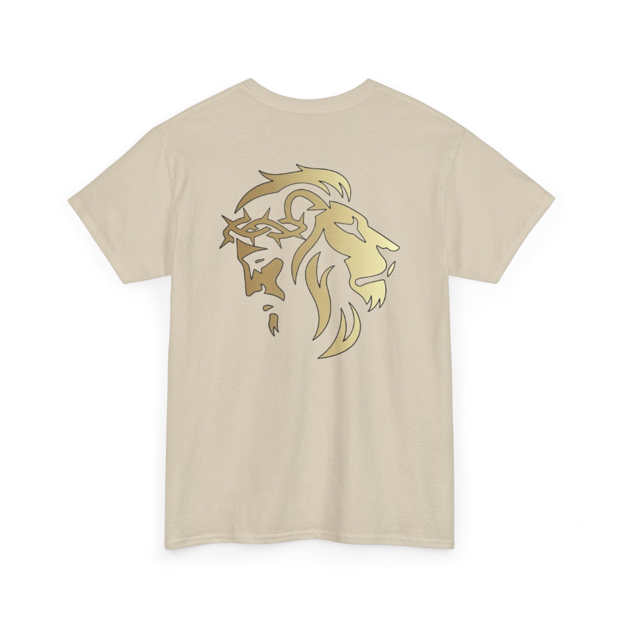 Lion of Judah & Crown of Thorns Jesus T-Shirt (More Colors USA only Gold Design) - Indescribable Peace CreationsLion of Judah & Crown of Thorns Jesus T-Shirt (More Colors USA only Gold Design)T-Shirt
