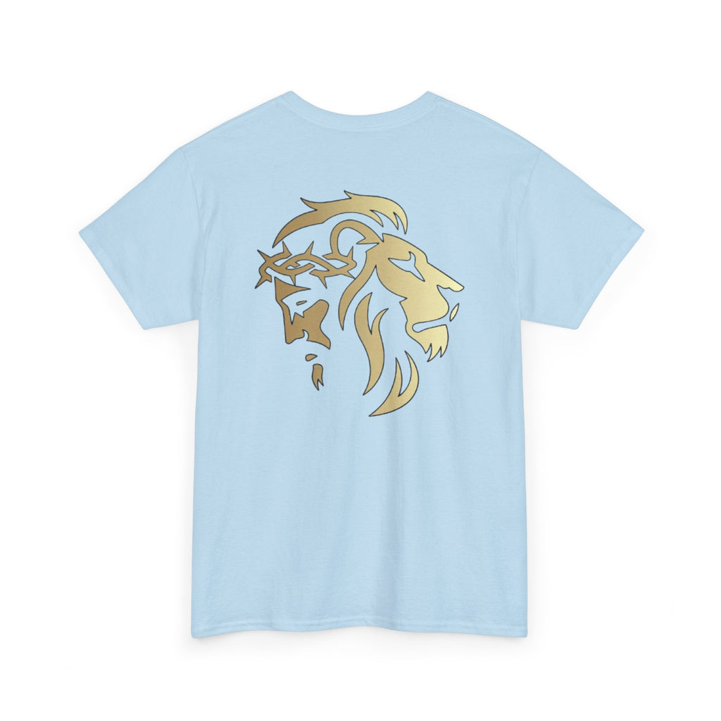 Lion of Judah & Crown of Thorns Jesus T-Shirt (More Colors USA only Gold Design) - Indescribable Peace CreationsLion of Judah & Crown of Thorns Jesus T-Shirt (More Colors USA only Gold Design)T-Shirt