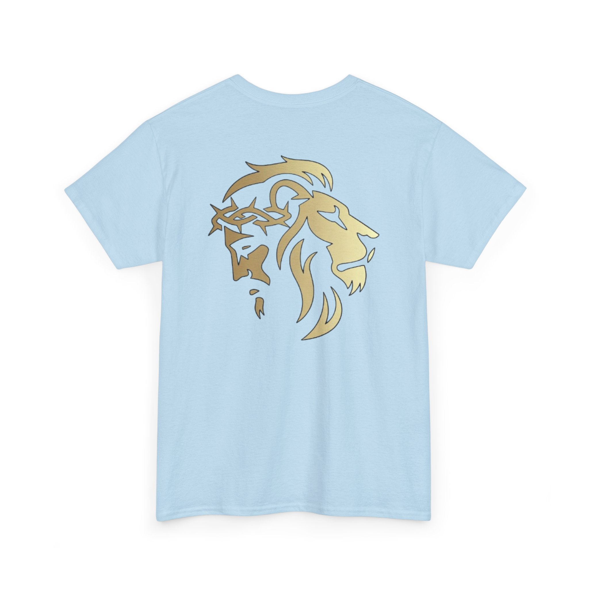 Lion of Judah & Crown of Thorns Jesus T-Shirt (More Colors USA only Gold Design) - Indescribable Peace CreationsLion of Judah & Crown of Thorns Jesus T-Shirt (More Colors USA only Gold Design)T-Shirt
