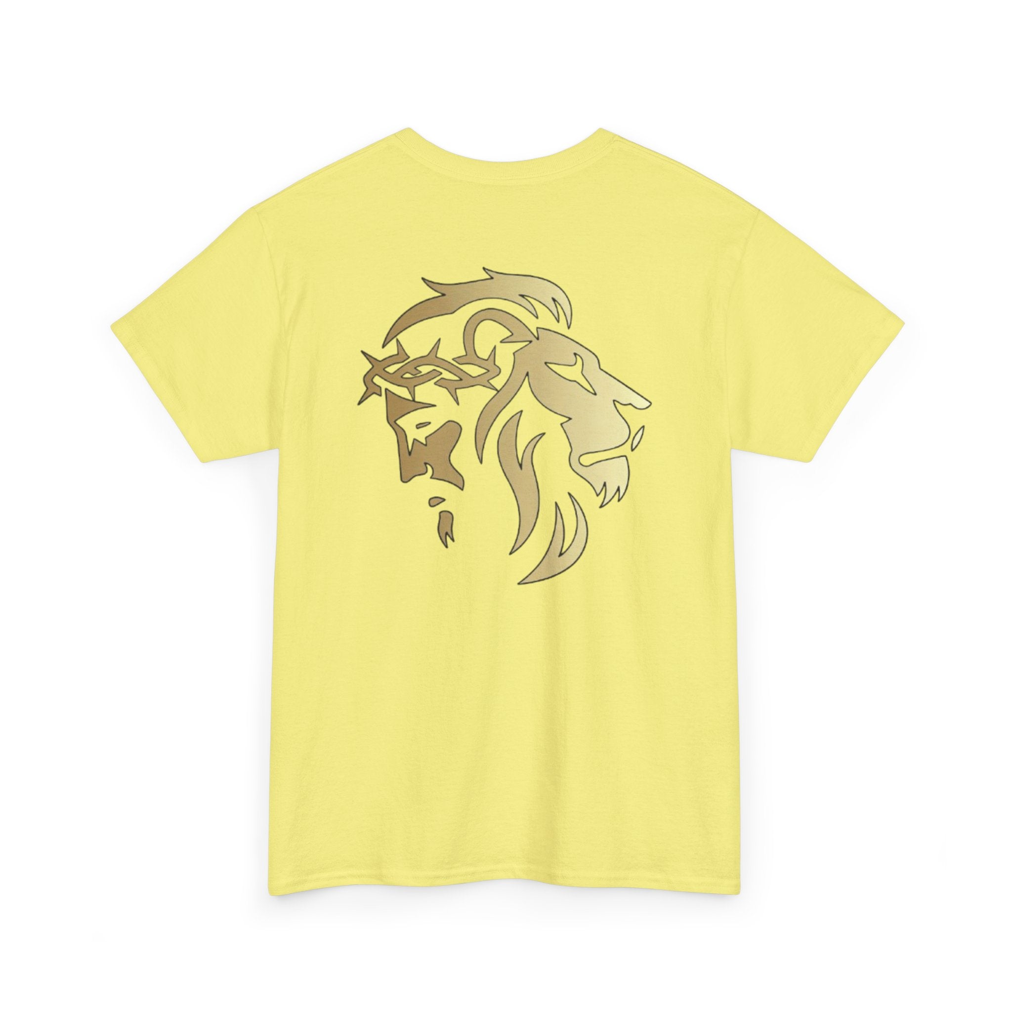 Lion of Judah & Crown of Thorns Jesus T-Shirt (More Colors USA only Gold Design) - Indescribable Peace CreationsLion of Judah & Crown of Thorns Jesus T-Shirt (More Colors USA only Gold Design)T-Shirt