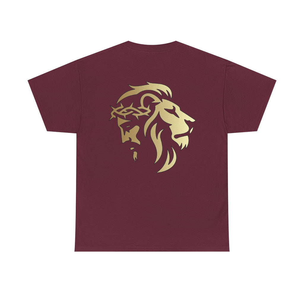Silhouetted Lion of Judah & Crown of Thorns Jesus T-Shirt - Indescribable Peace CreationsSilhouetted Lion of Judah & Crown of Thorns Jesus T-ShirtT-Shirt