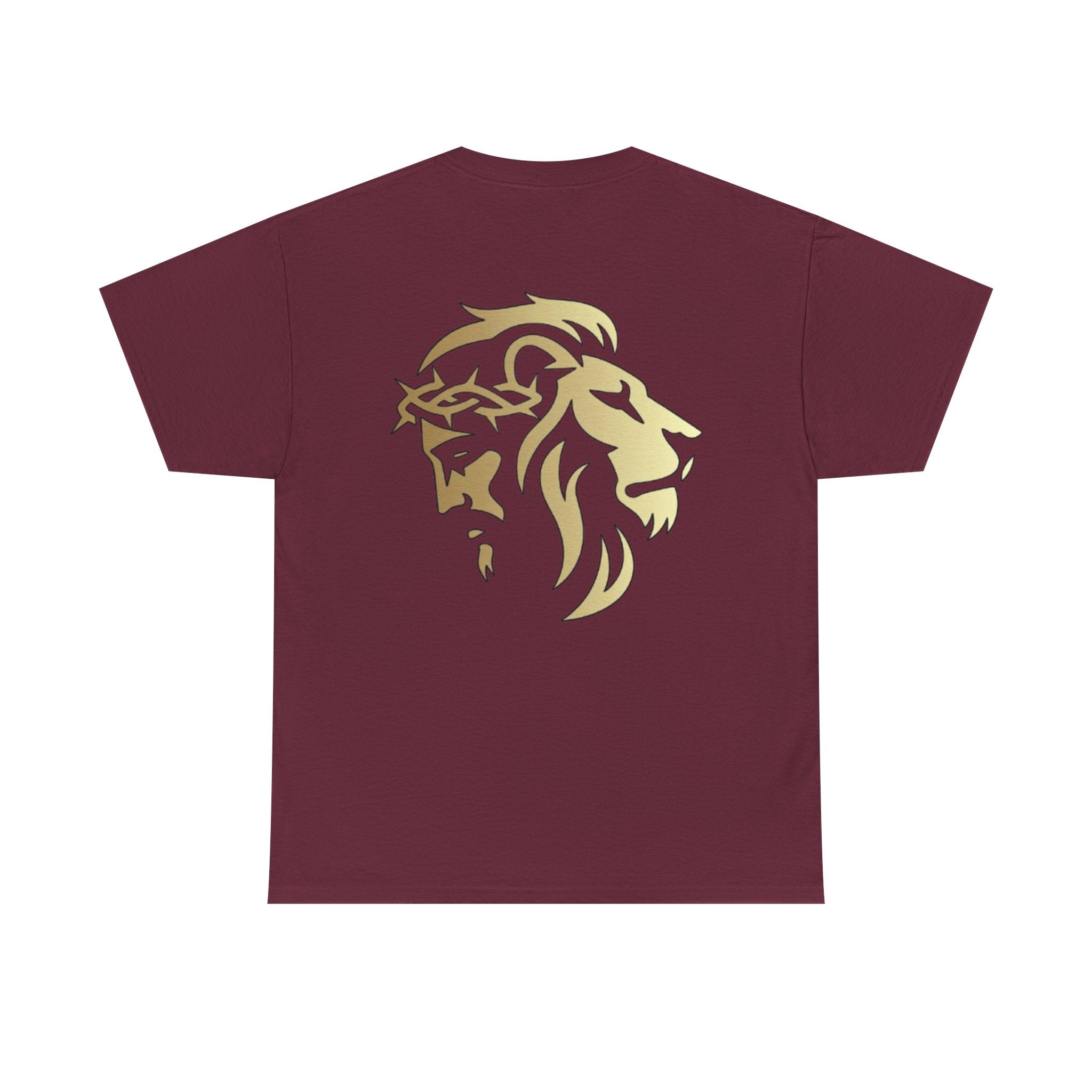 Silhouetted Lion of Judah & Crown of Thorns Jesus T-Shirt - Indescribable Peace CreationsSilhouetted Lion of Judah & Crown of Thorns Jesus T-ShirtT-Shirt