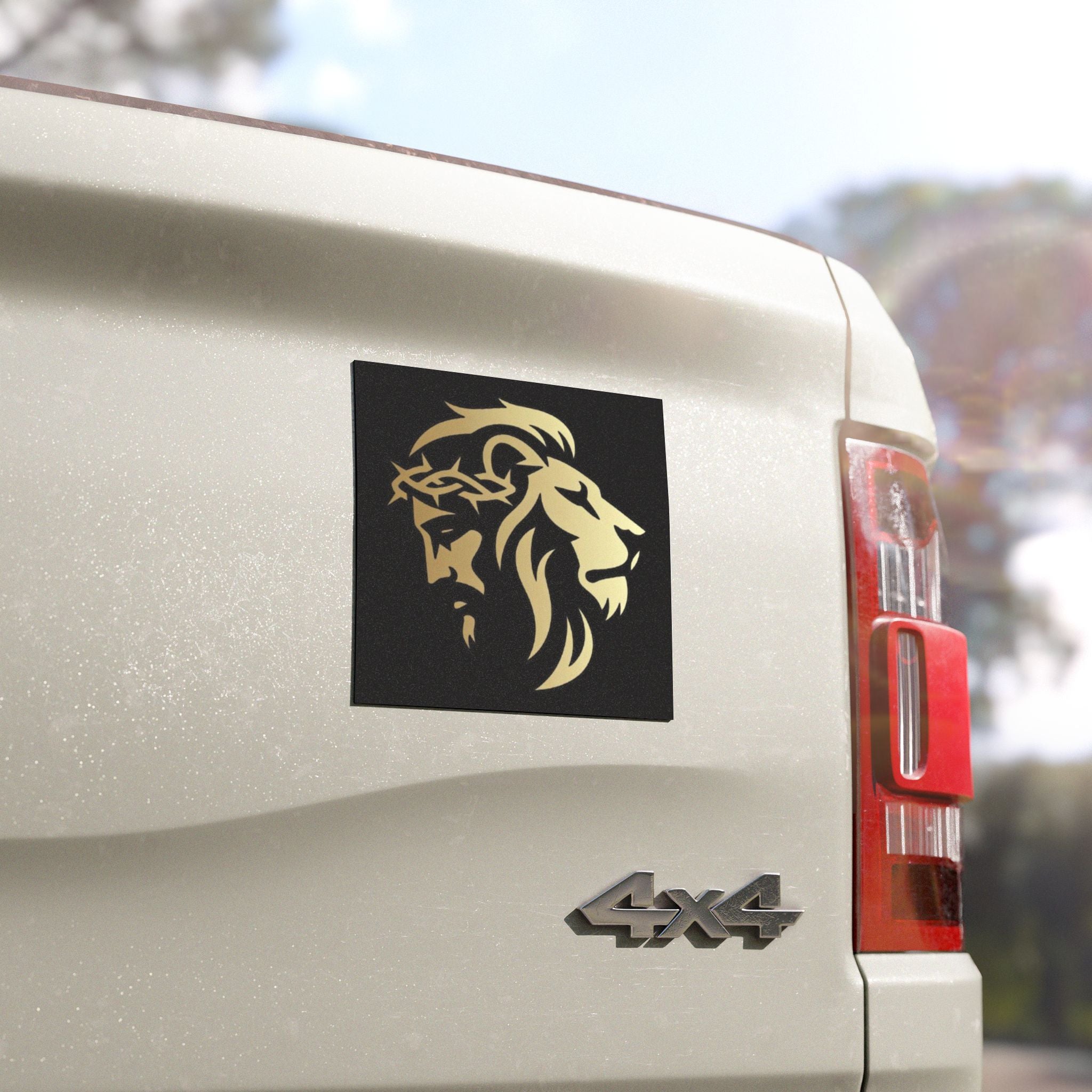 Lion of Judah and Crown of Thorns Jesus Car Magnets - Indescribable Peace CreationsLion of Judah and Crown of Thorns Jesus Car MagnetsHome Decor