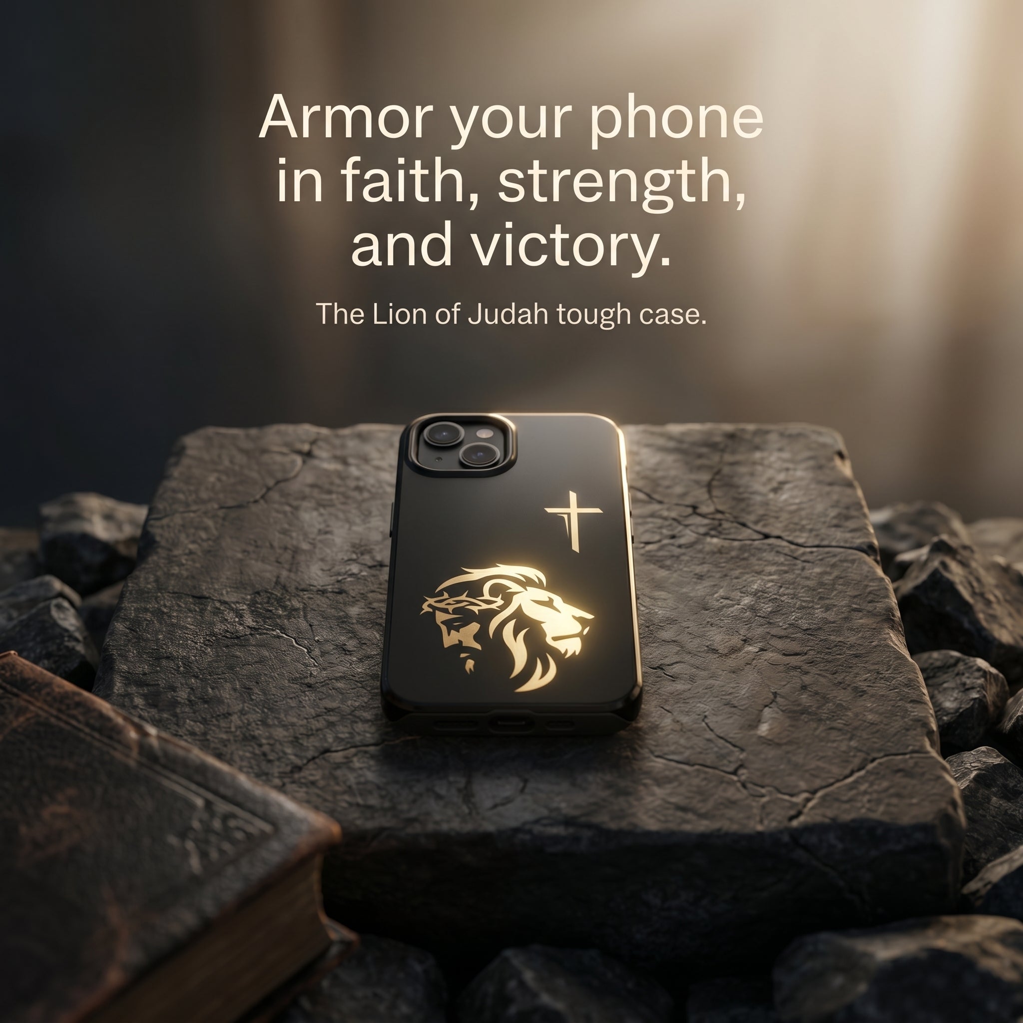 Lion of Judah and Crown of Thorns Jesus Phone Cases - Indescribable Peace CreationsLion of Judah and Crown of Thorns Jesus Phone CasesPhone Case